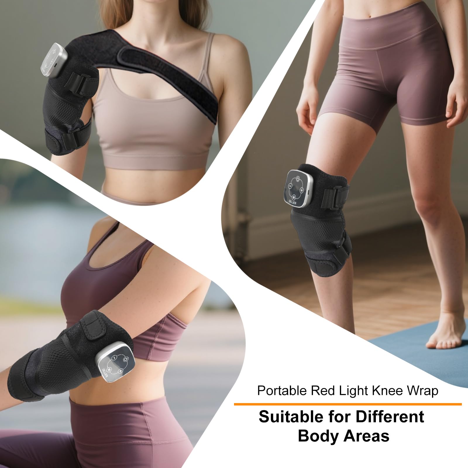 GILLIER cordless knee massager portable design for travel