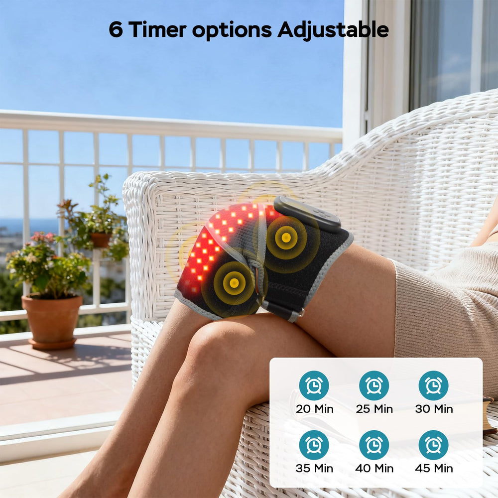 GINEKOO Knee Massager is cordless and rechargeable for use anywhere.