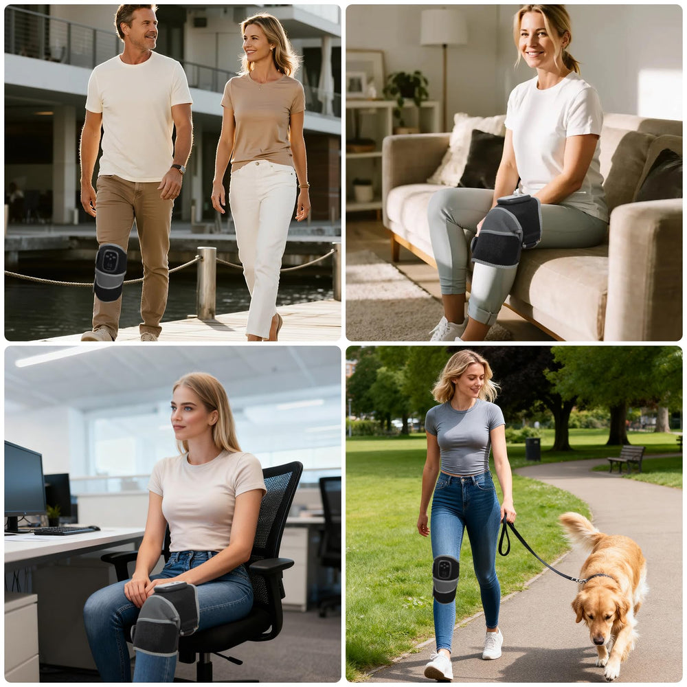 GINEKOO Knee Massager offers user-friendly controls for effortless setup.