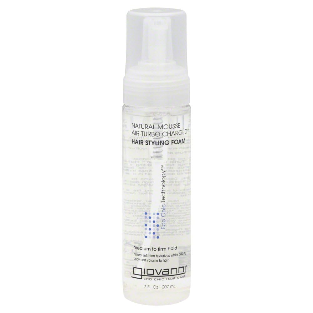 Giovanni Hair Styling Foam Natural Mousse case-pack shows 6 per case for easy stocking.