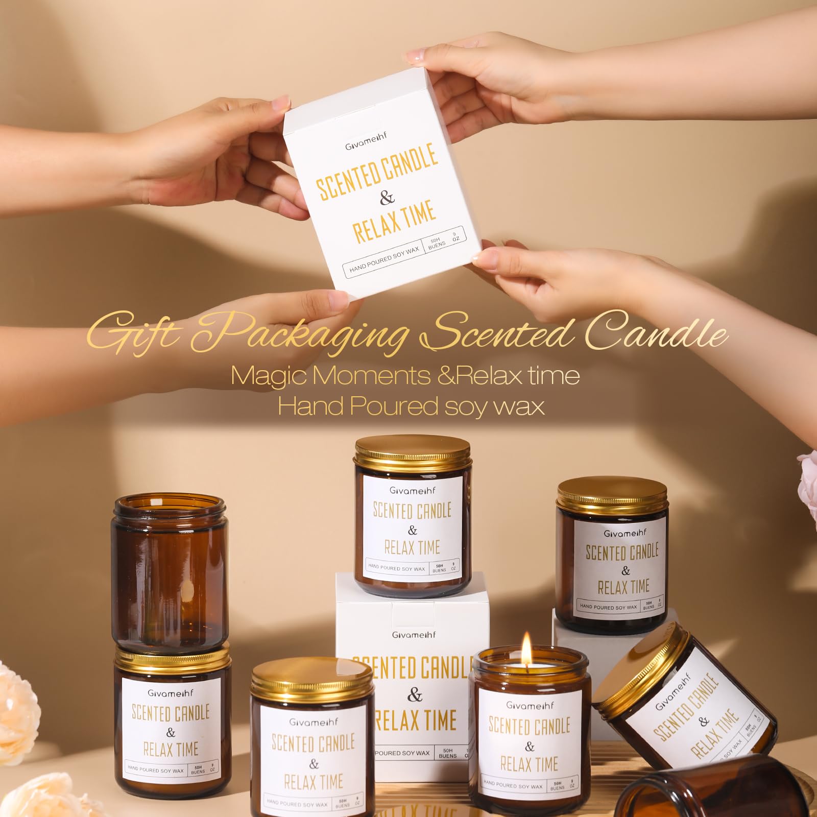Reusable glass jar from GIVAMEIHF lavender candle after burning