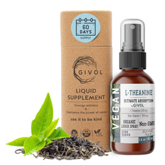 GIVOL L-Theanine Peach Spray bottle ready for calm moments