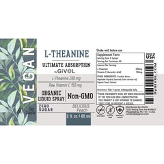 GIVOL L-Theanine Vitamin C spray being dispensed for dosing