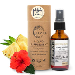 GIVOL Tri Magnesium Complex bottle with hibiscus-pineapple flavor for nightly relaxation.