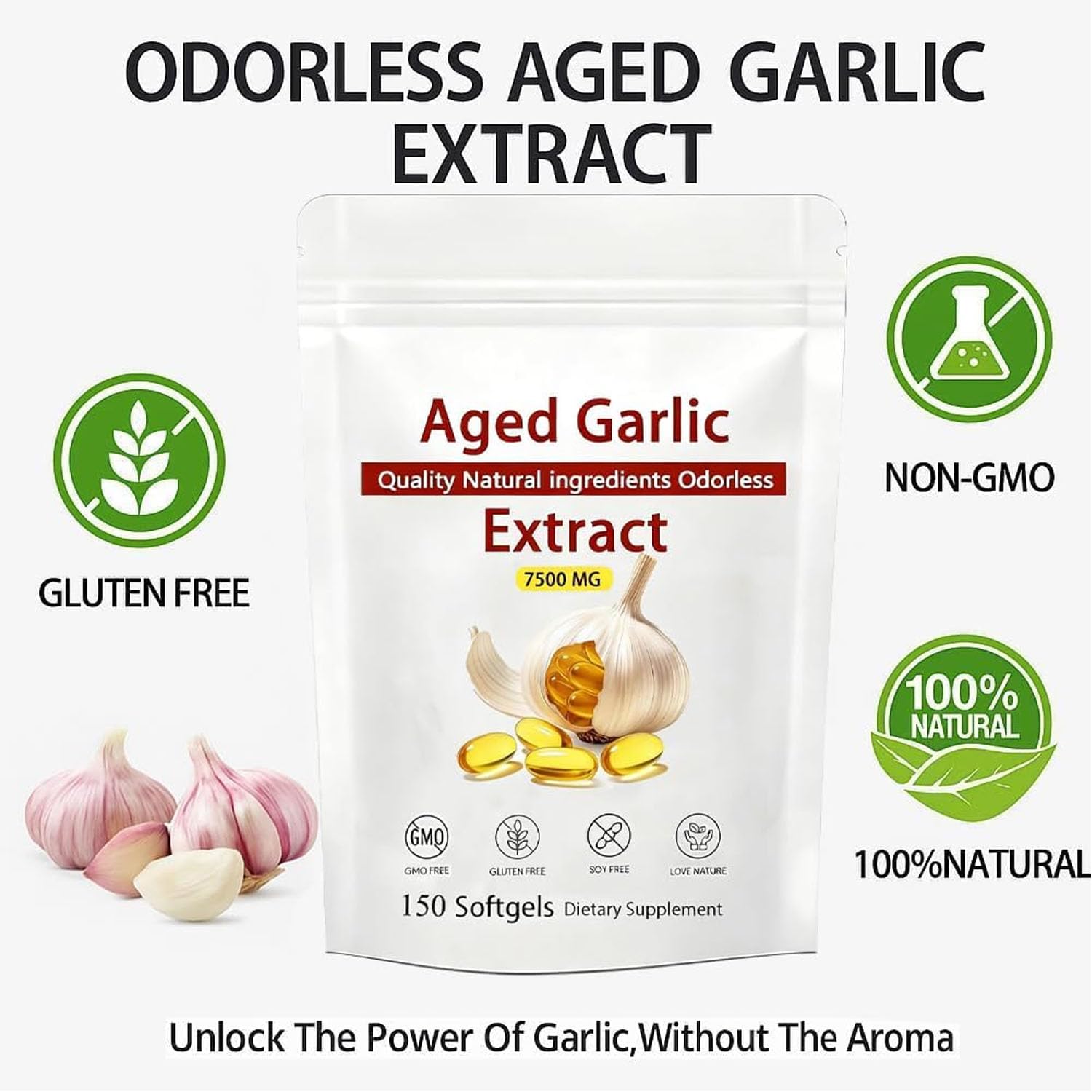 GKOKG label close-up emphasizing organic, non-GMO formula.