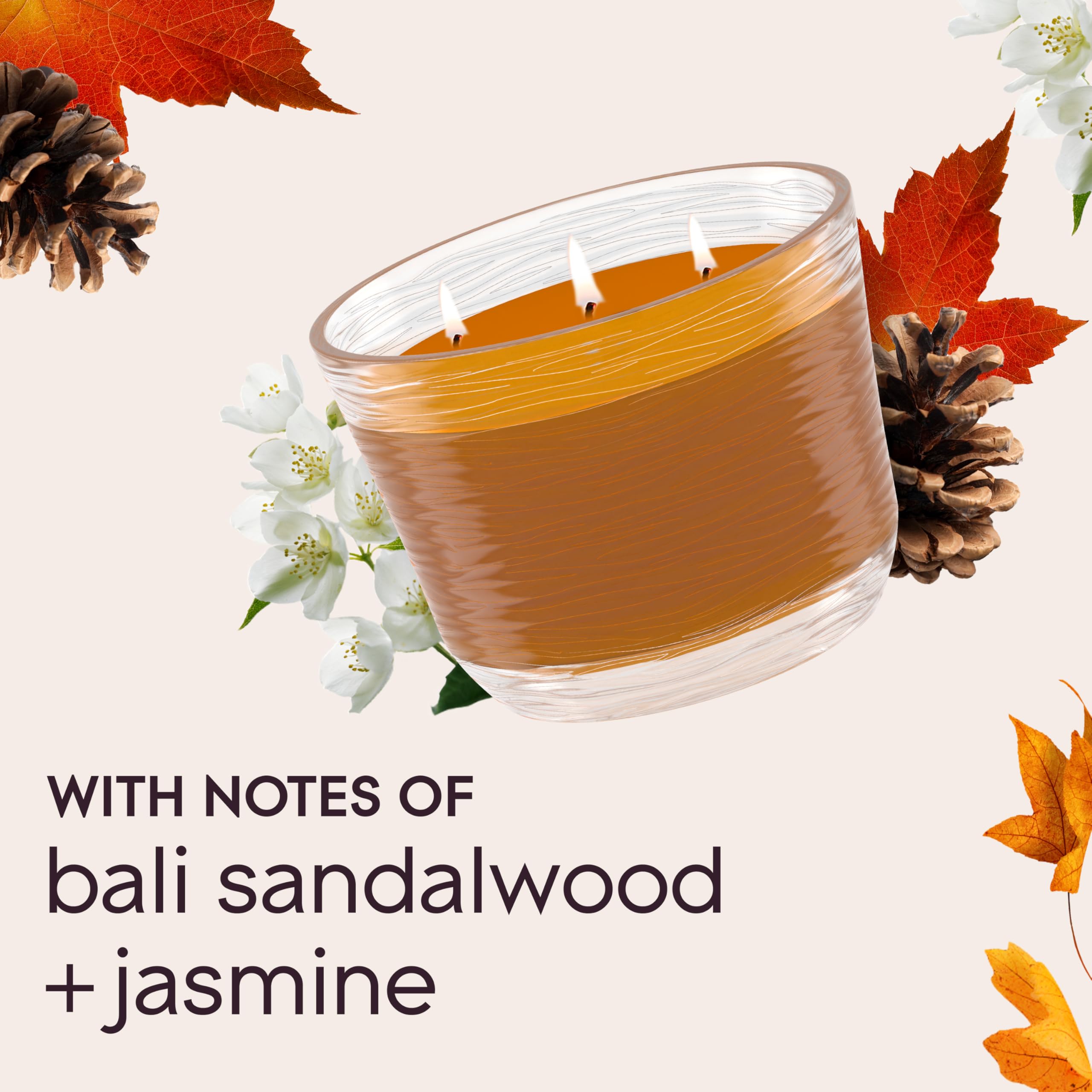 Glade Cashmere Woods room-filling scent in a living room setting.