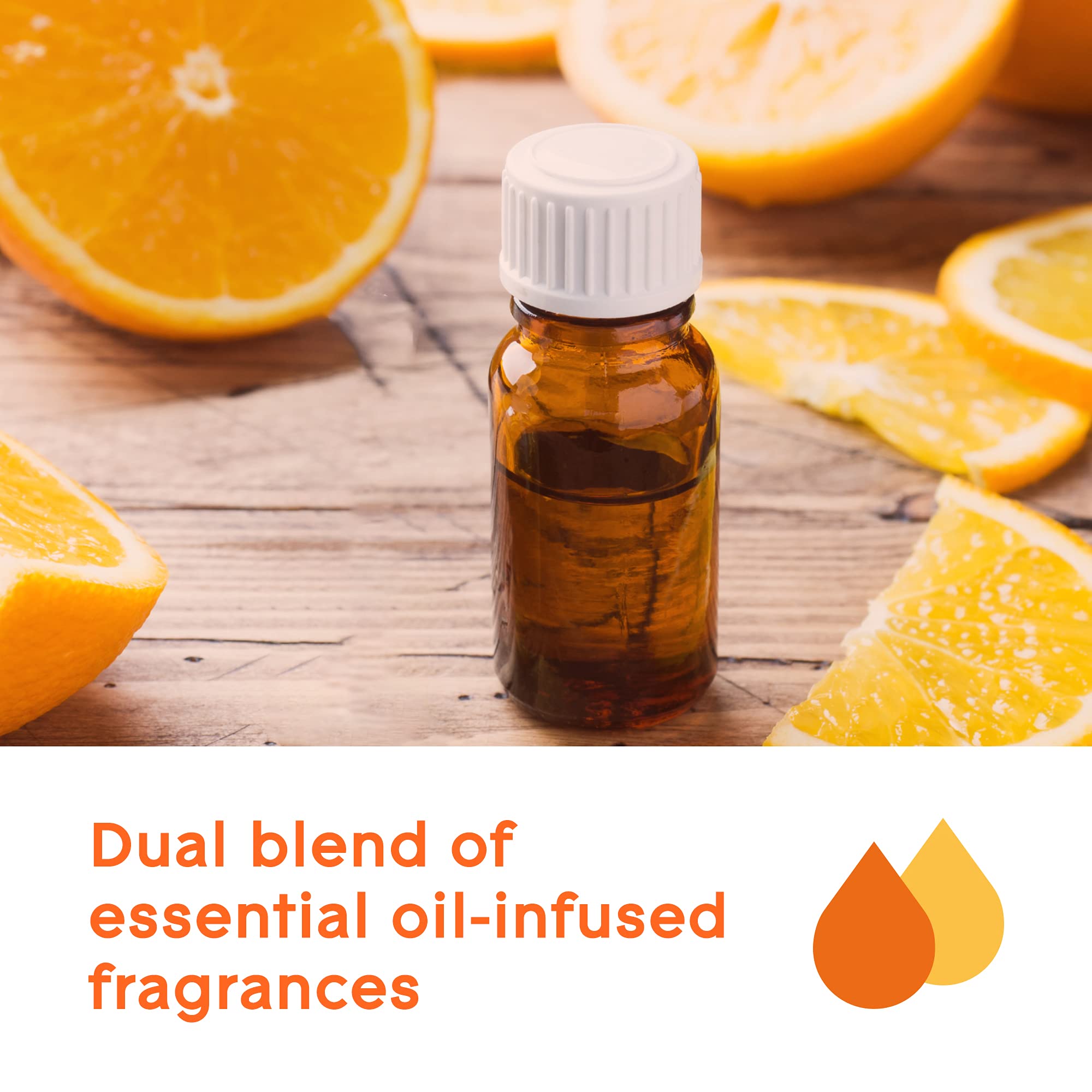 Glade dual-wick diffuser design visible in action delivering consistent fragrance