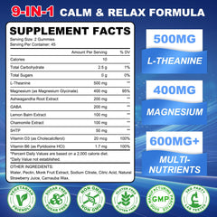 Close-up label of GlaGmrry gummies showing clean, vegan formula.