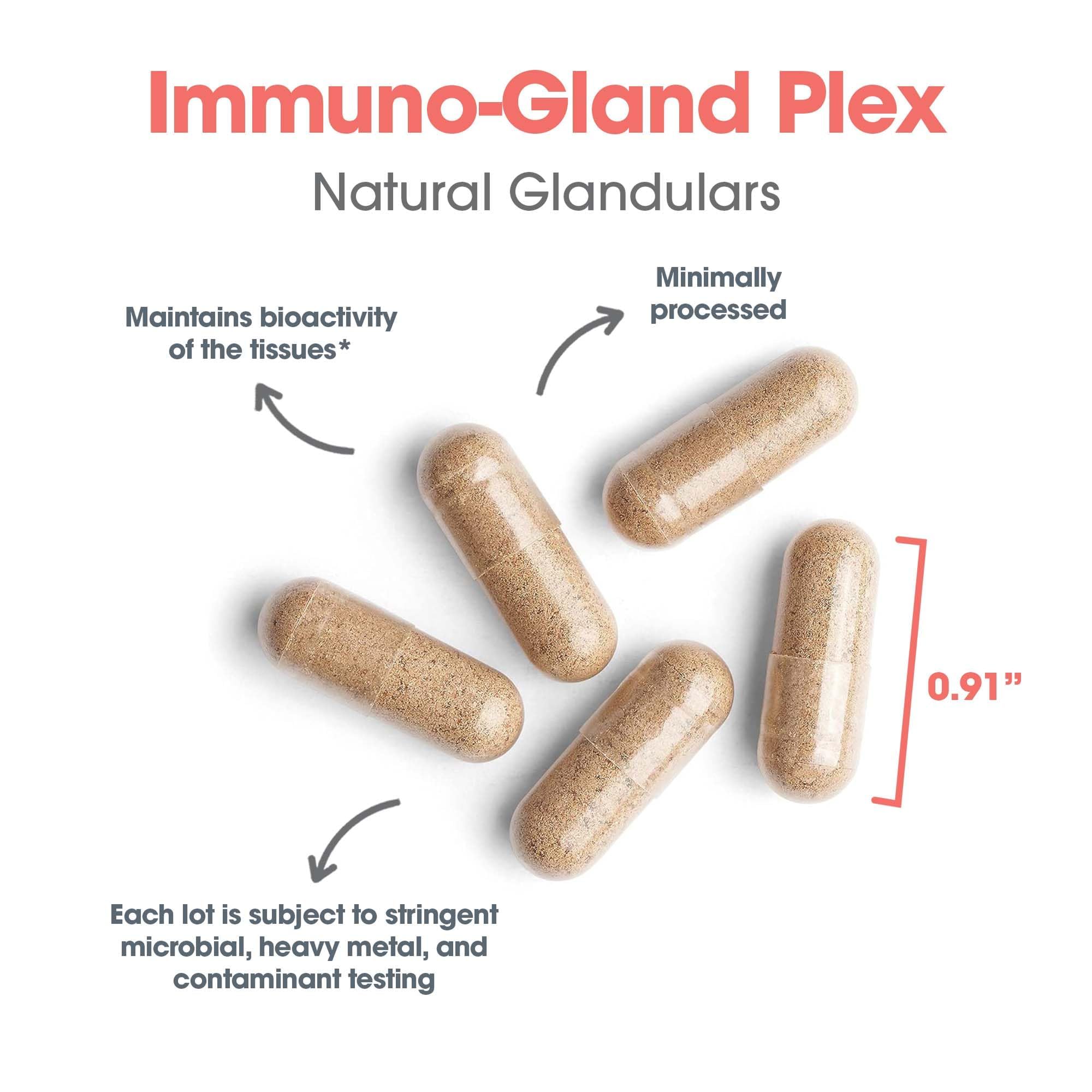 Spleen tissue within Immuno-Gland Plex glandular formula for immune context.