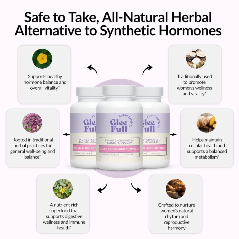 GLEEFULL SUPPS GleeFull Over 30 Ashwagandha bottle scene suggests stress resilience benefits