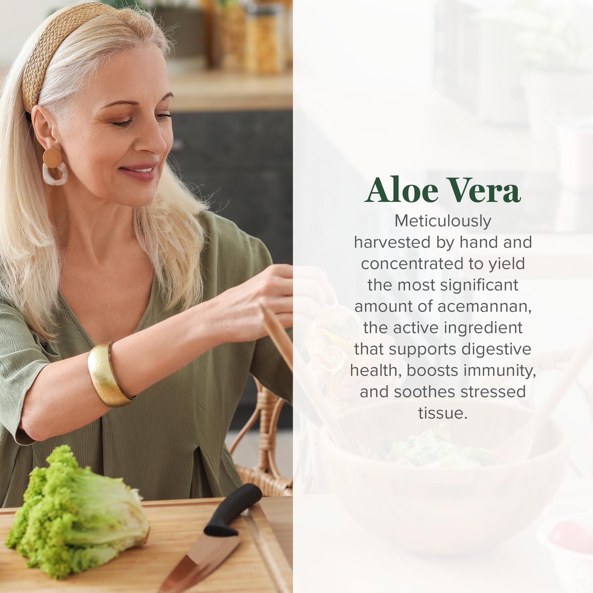 Global Healing Center Aloe Vera capsules close-up for easy, everyday digestive and immune-friendly wellness.