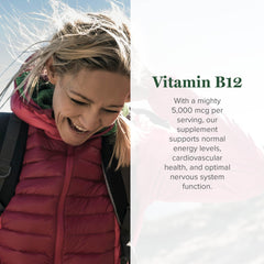 Global Healing Center B12 drops close-up showing liquid formula for absorption.