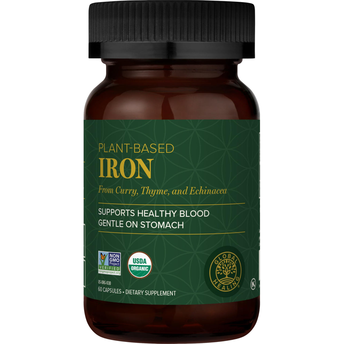 Global Healing Center Blood Builder liquid iron pours to start your day with energy.