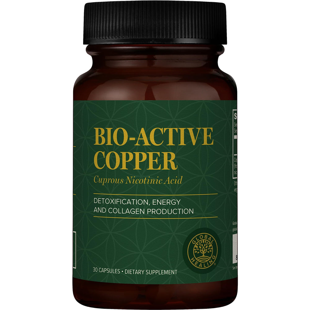 Global Healing Center Cu1 bottle label highlighting detox support.