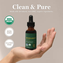 Detoxadine bottle on kitchen counter for everyday use