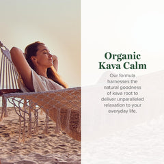 Global Healing Center Kava Calm organic kava root pulp highlights natural extract for balanced vibes.