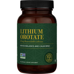 Global Healing Center lithium orotate 10mg bottle for a calmer daily routine.