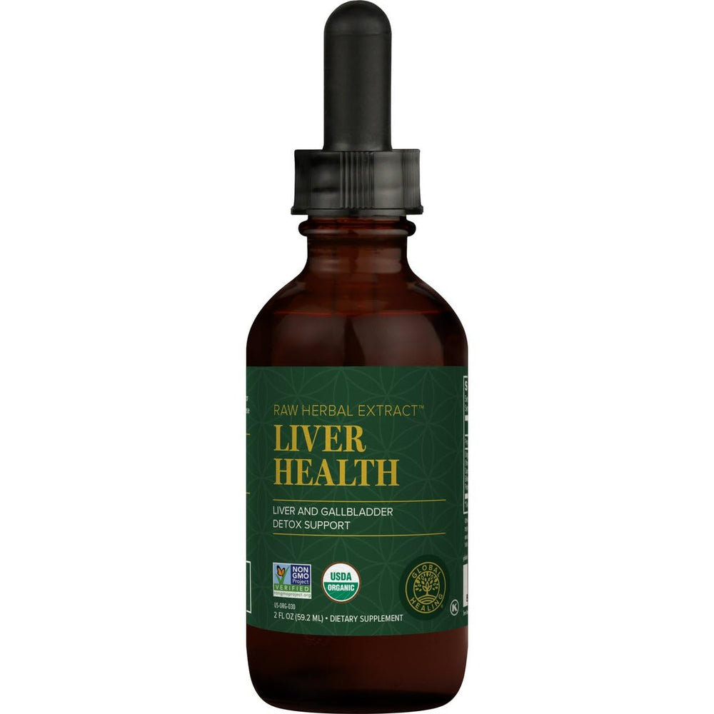 Global Healing Center Liver Health bottle ready for daily liver support.