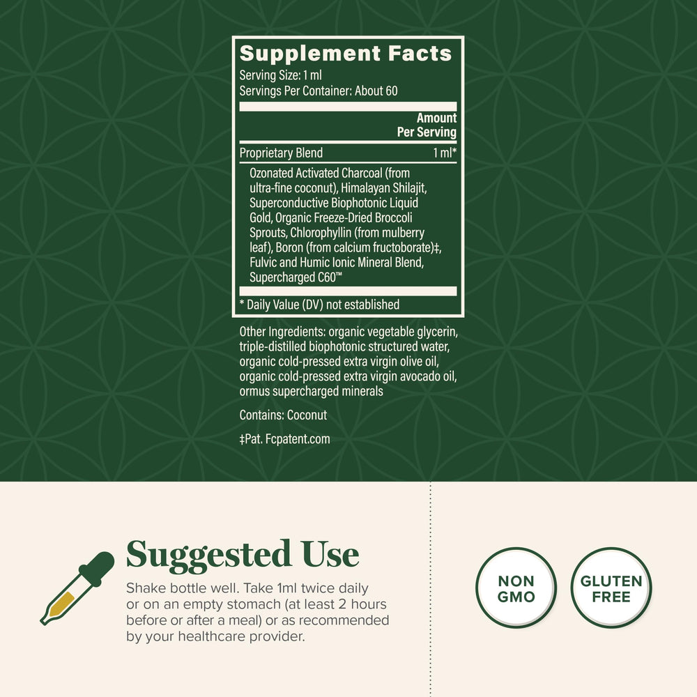 Global Healing Center Microsomal Toxin Binder label close-up for trusted use.