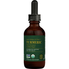 Global Healing Center Organic Turmeric Curcumin Liquid Drops bottle shown for easy daily dosing and joint support.