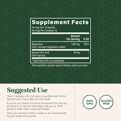 Global Healing Center Oxy-Powder capsule in hand for routine gut care