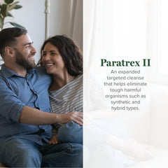 Global Healing Paratrex II bottle being poured for easy dosing.