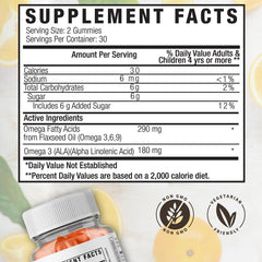 Global Health Naturals gummies closeup shows chewy texture and natural orange flavor.