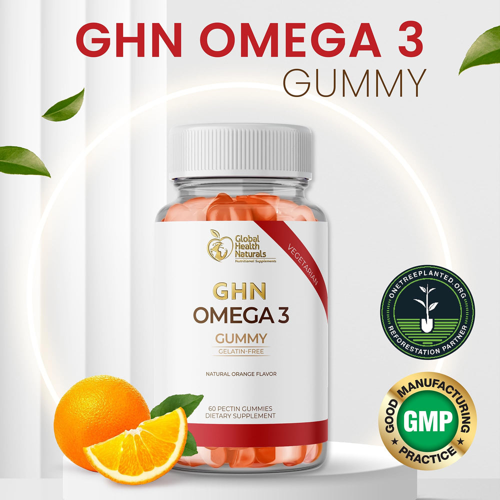 Global Health Naturals gummies confirm a pectin-based vegan formula without gelatin.