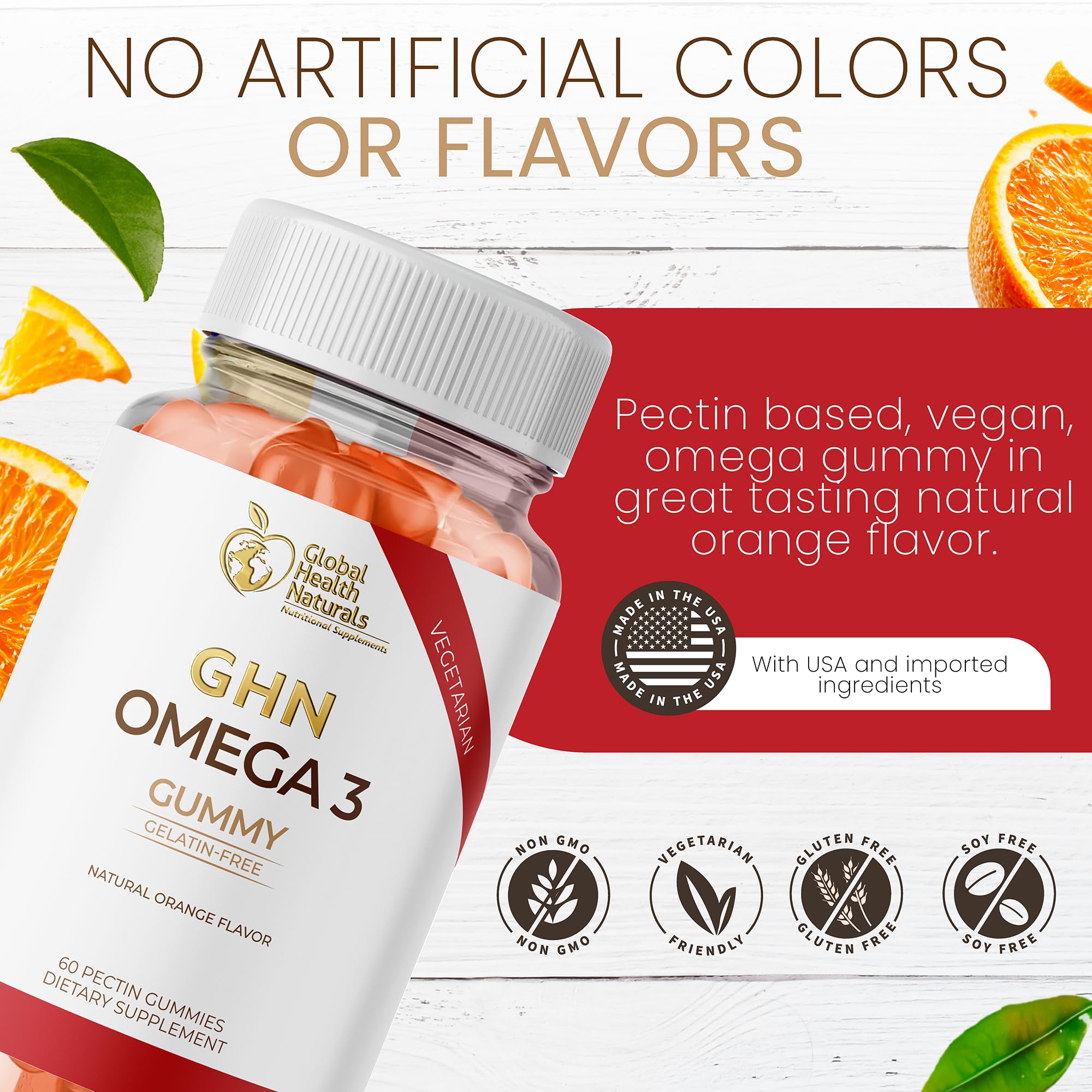 Global Health Naturals serving shot shows 30 gummies per bottle for a month.
