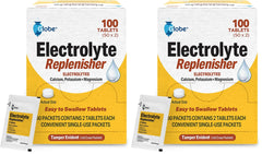 Globe Electrolyte Tablets box front for on-the-go hydration