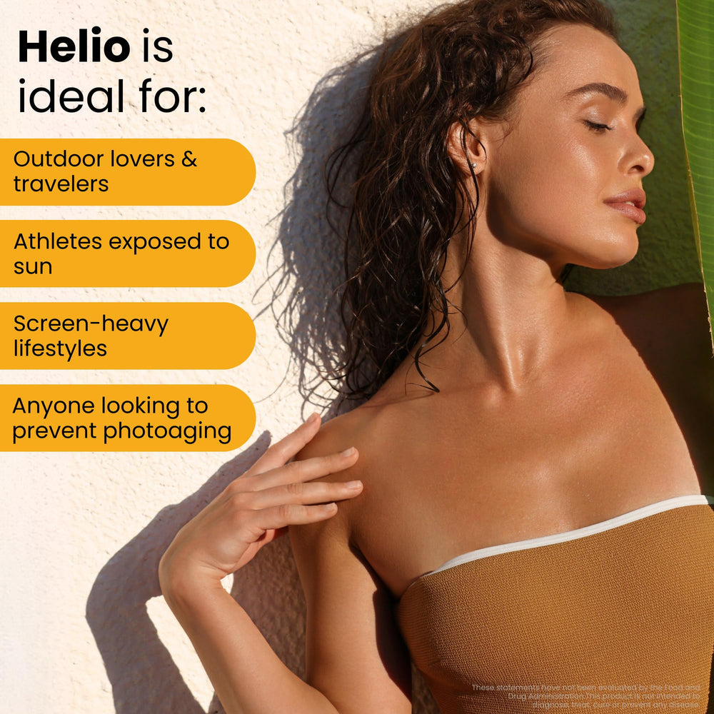 GlocalCare Helio lifestyle image suggesting healthier skin and eye wellness.