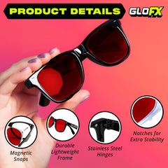 GloFX Snaps green lenses boost contrast for daytime clarity.