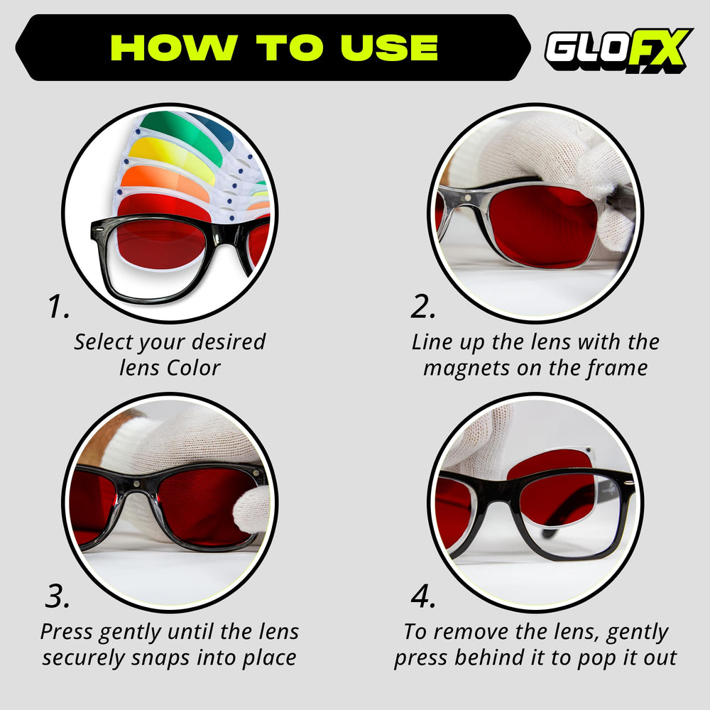 GloFX Snaps true flex frame provides all-day lightweight comfort.