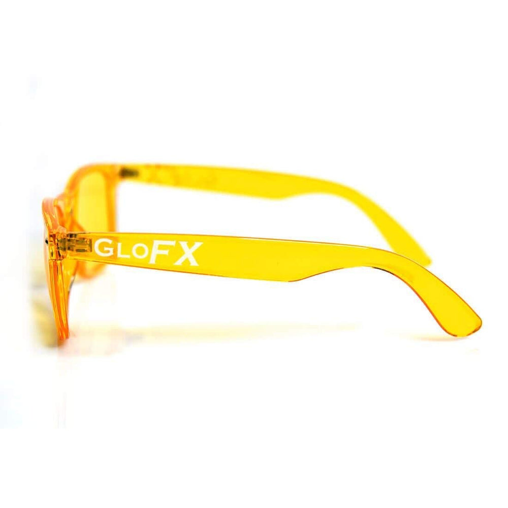 GloFX yellow therapy wear outdoors promotes brighter mood in natural light.