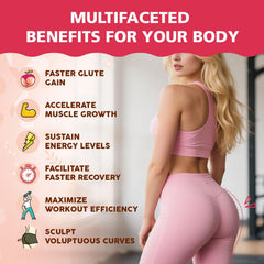Glorithiventa Booty Gummies creatine dose container suggests workout support.