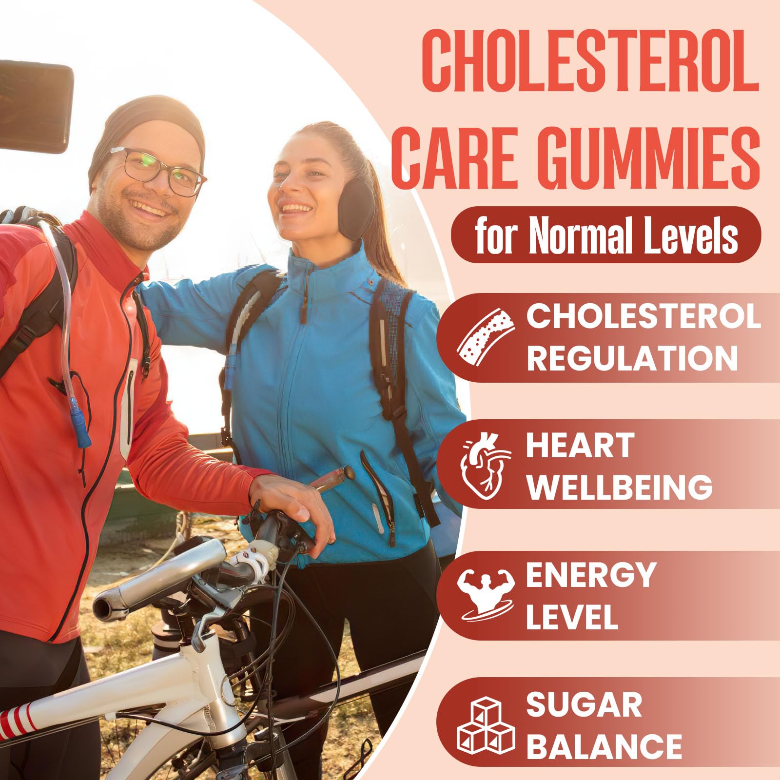 Glorithiventa cholesterol gummies close-up with mixed berry flavor for everyday enjoyment