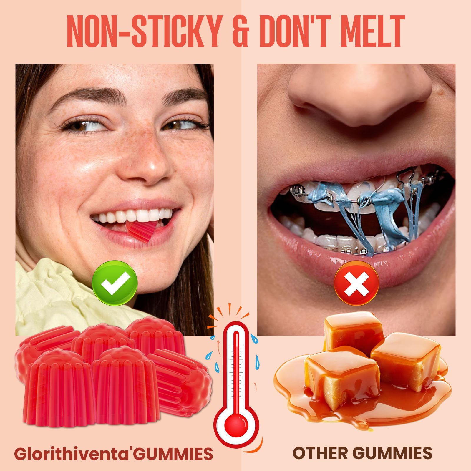 Glorithiventa vegan allergen-free label highlights a clean, plant-based formula