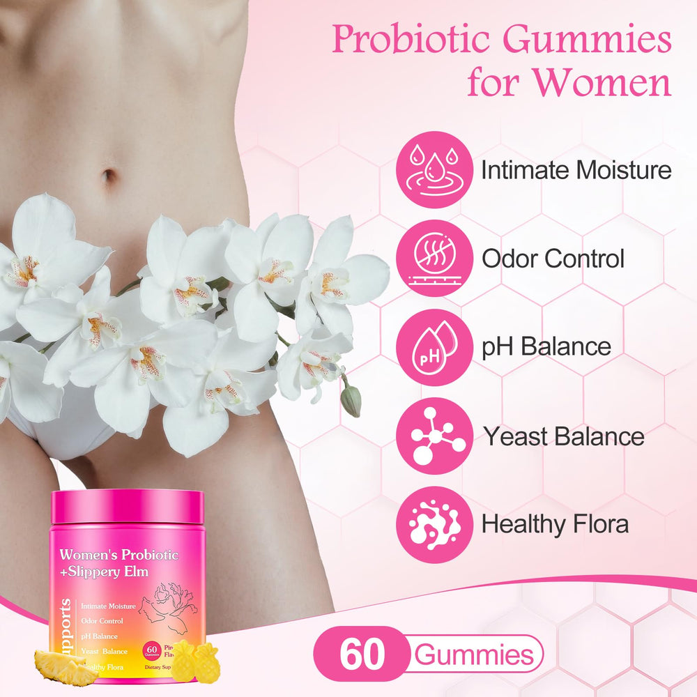 Closeup of GlossLuxe Her Juicy gummies with chewy texture and pineapple flavor