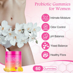 Closeup of GlossLuxe Her Juicy gummies with chewy texture and pineapple flavor