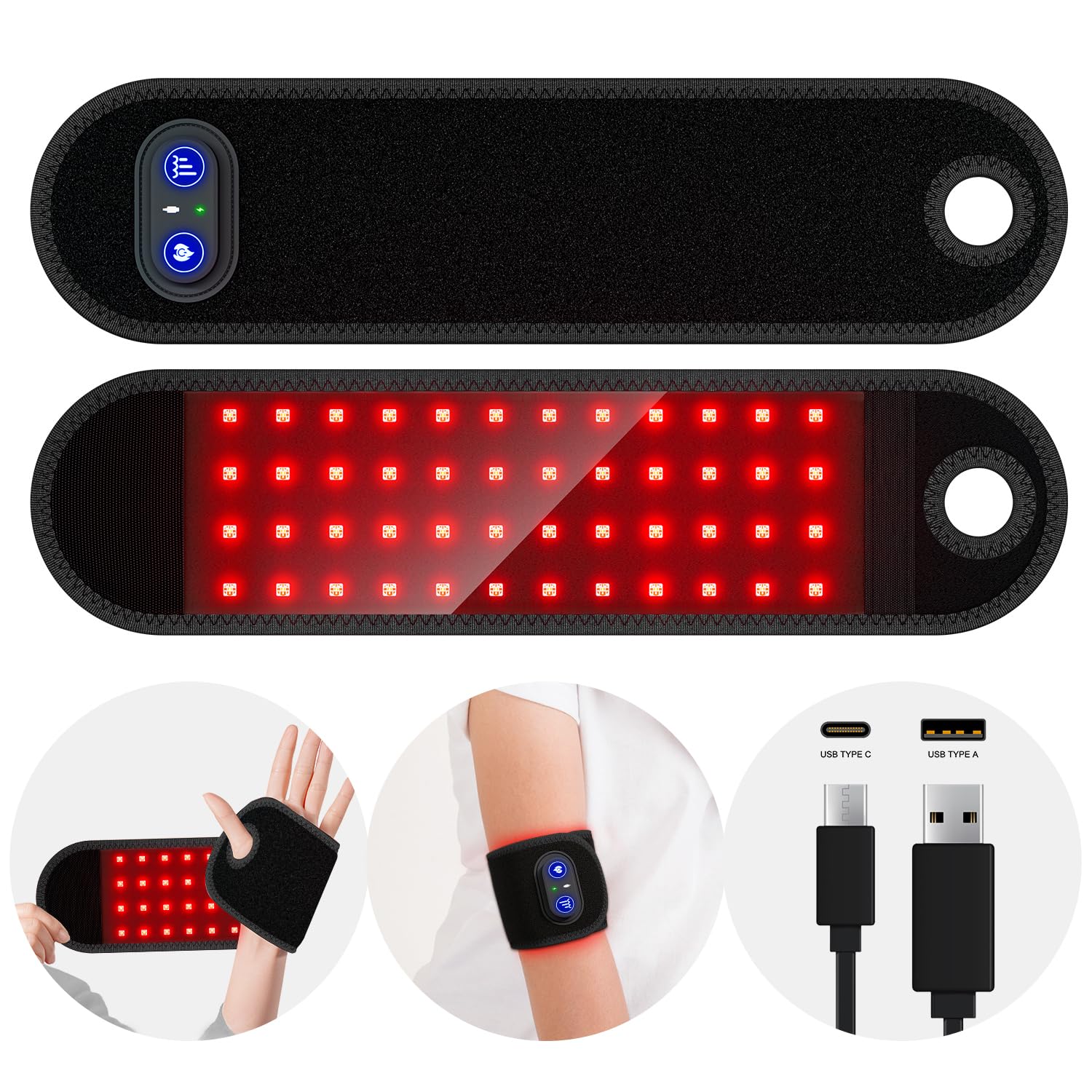 GloThera Rechargeable Wrist Wrap overview for portable therapy