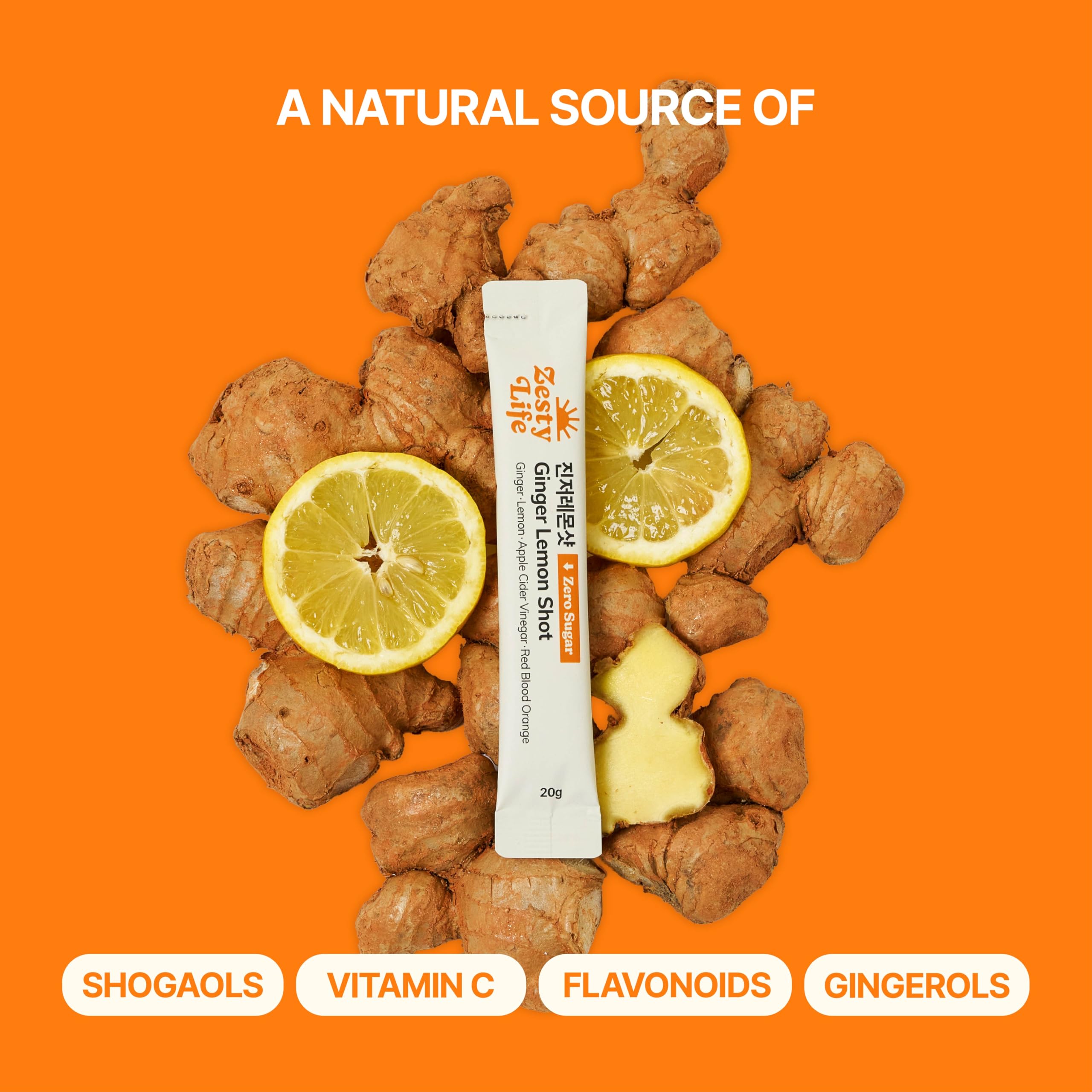 Close-up of Glow Shine label emphasizing no added sugar or artificial additives
