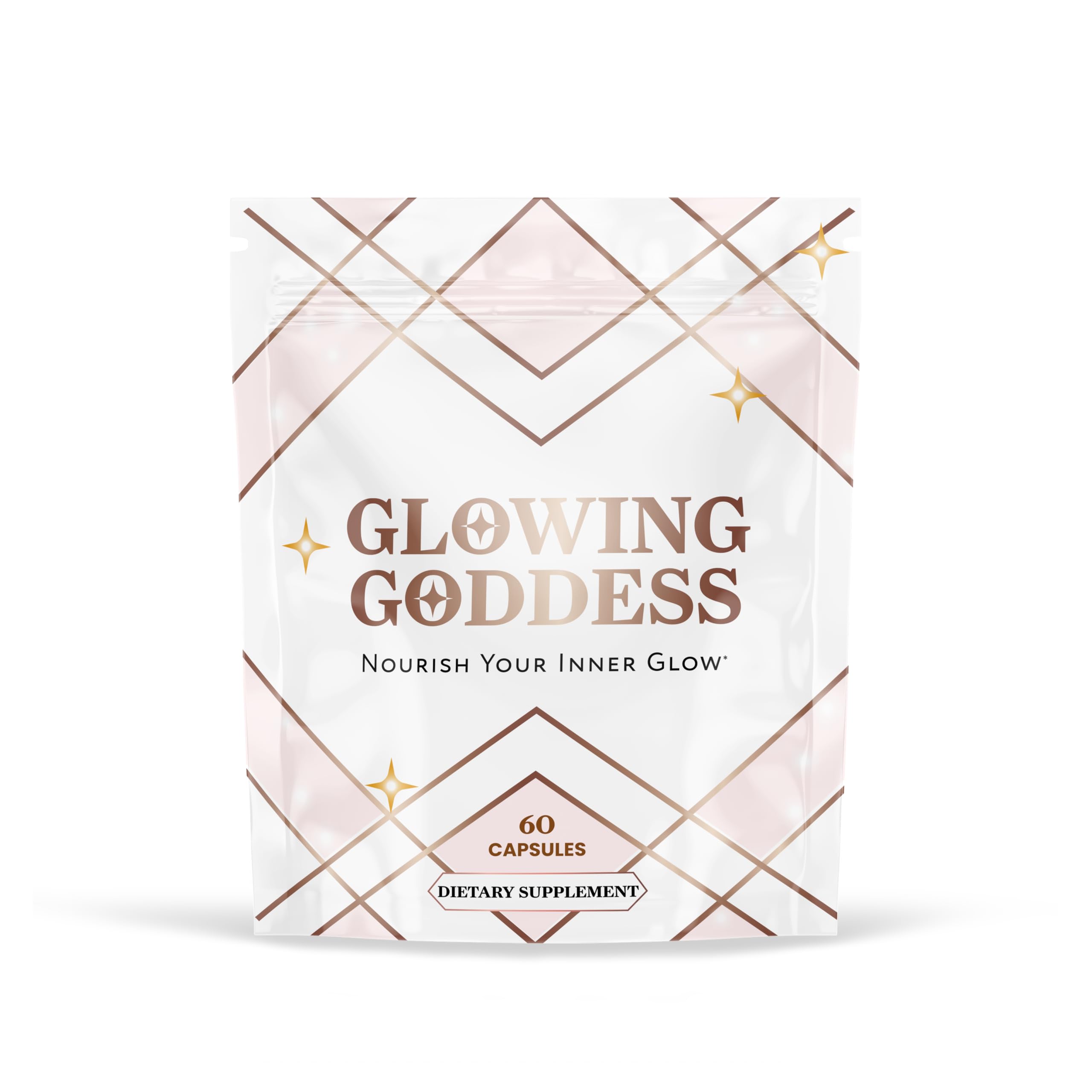 Glowing Goddess Beef Organ Supplement bottle showing ten-organ blend for daily energy support