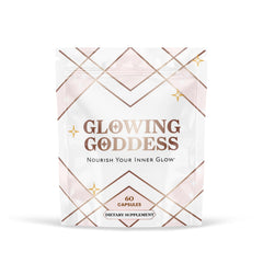 Glowing Goddess Beef Organ Supplement bottle showing ten-organ blend for daily energy support