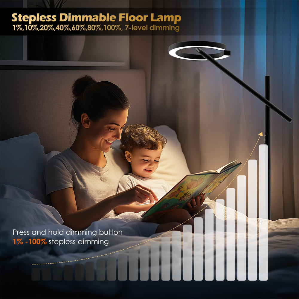 Glowrium lamp in living room setting enhances ambient brightness.
