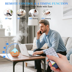 GLOXA diffuser gentle mist mode for all-day freshness.