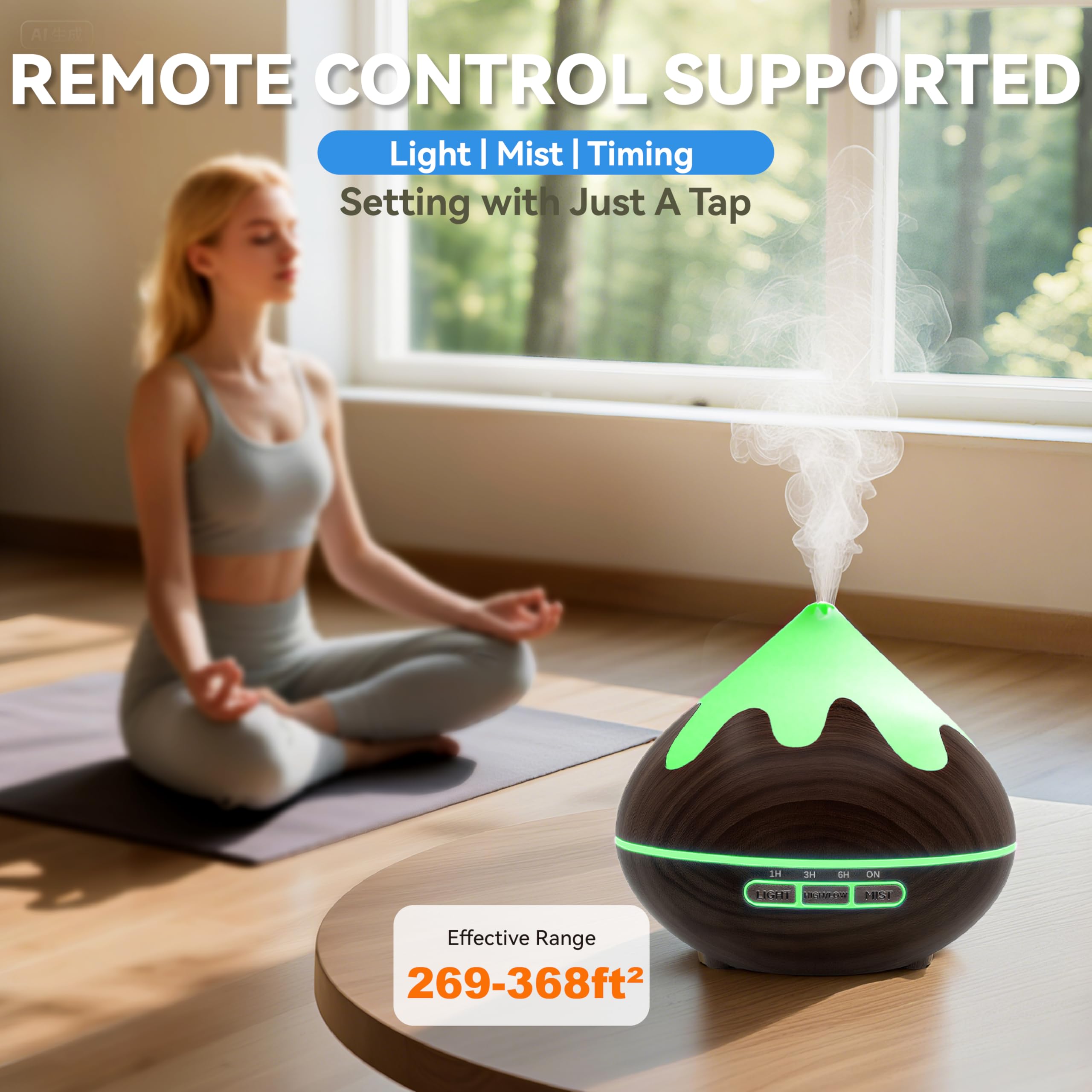 GLOXA diffuser auto shut-off for safe unattended use
