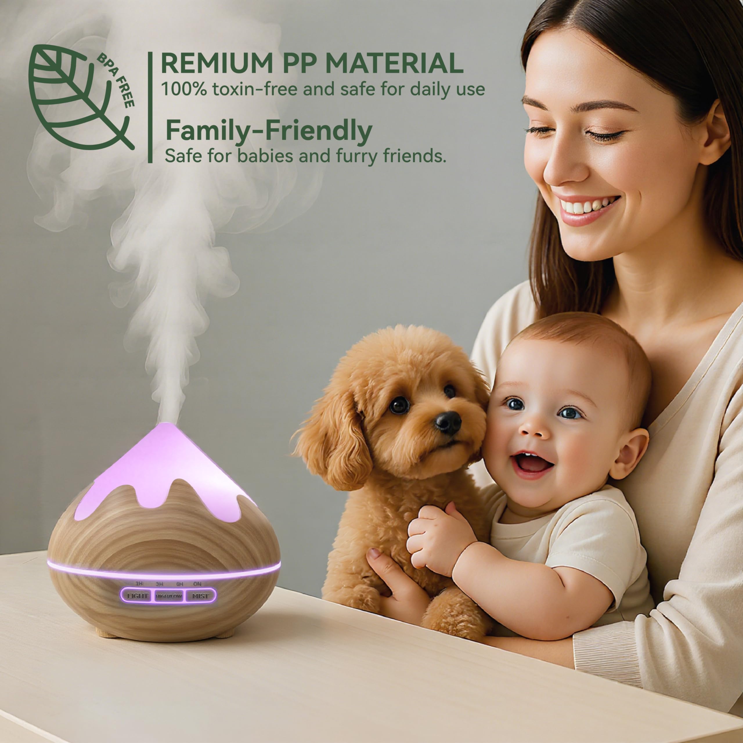 GLOXA diffuser designed for large room coverage, bedrooms, and offices.