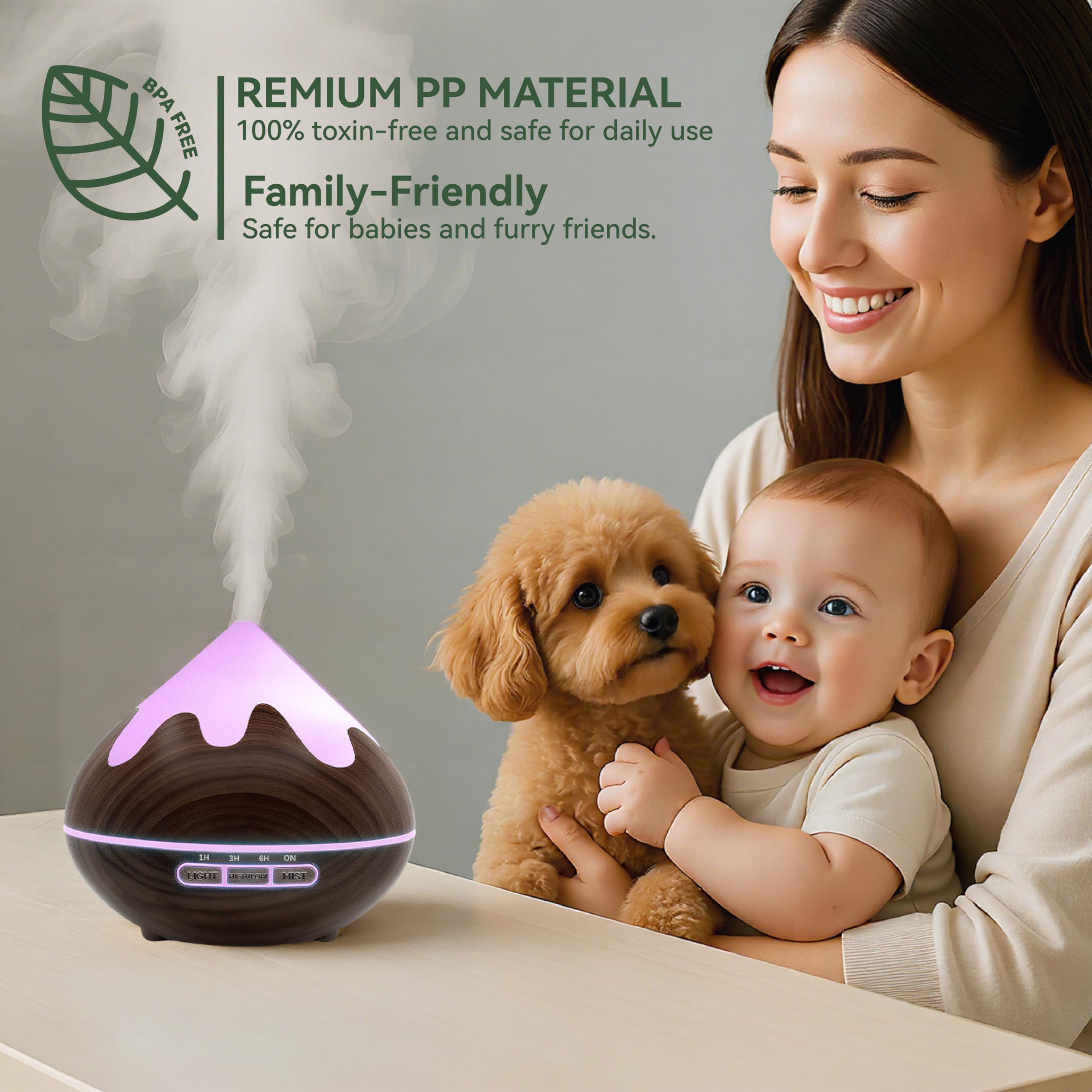 GLOXA diffuser operates quietly for focused work