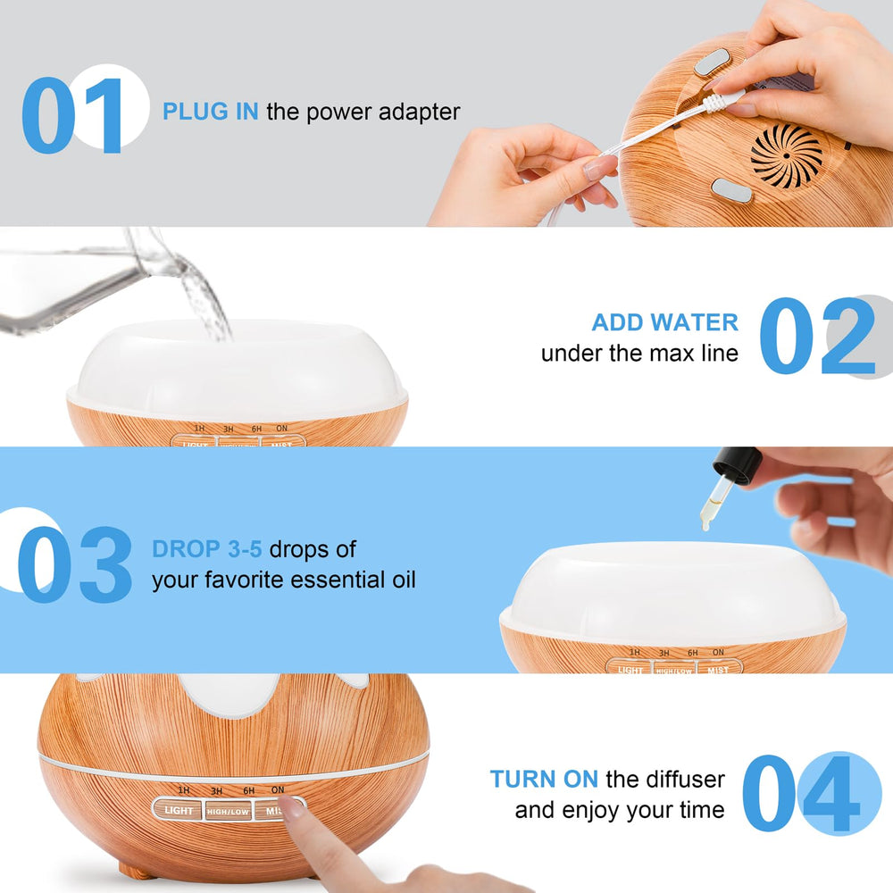 GLOXA diffuser covers 269-368 ft² with even aroma distribution.