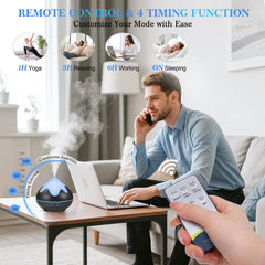 GLOXA diffuser timer and intermittent mist for scheduled routines.